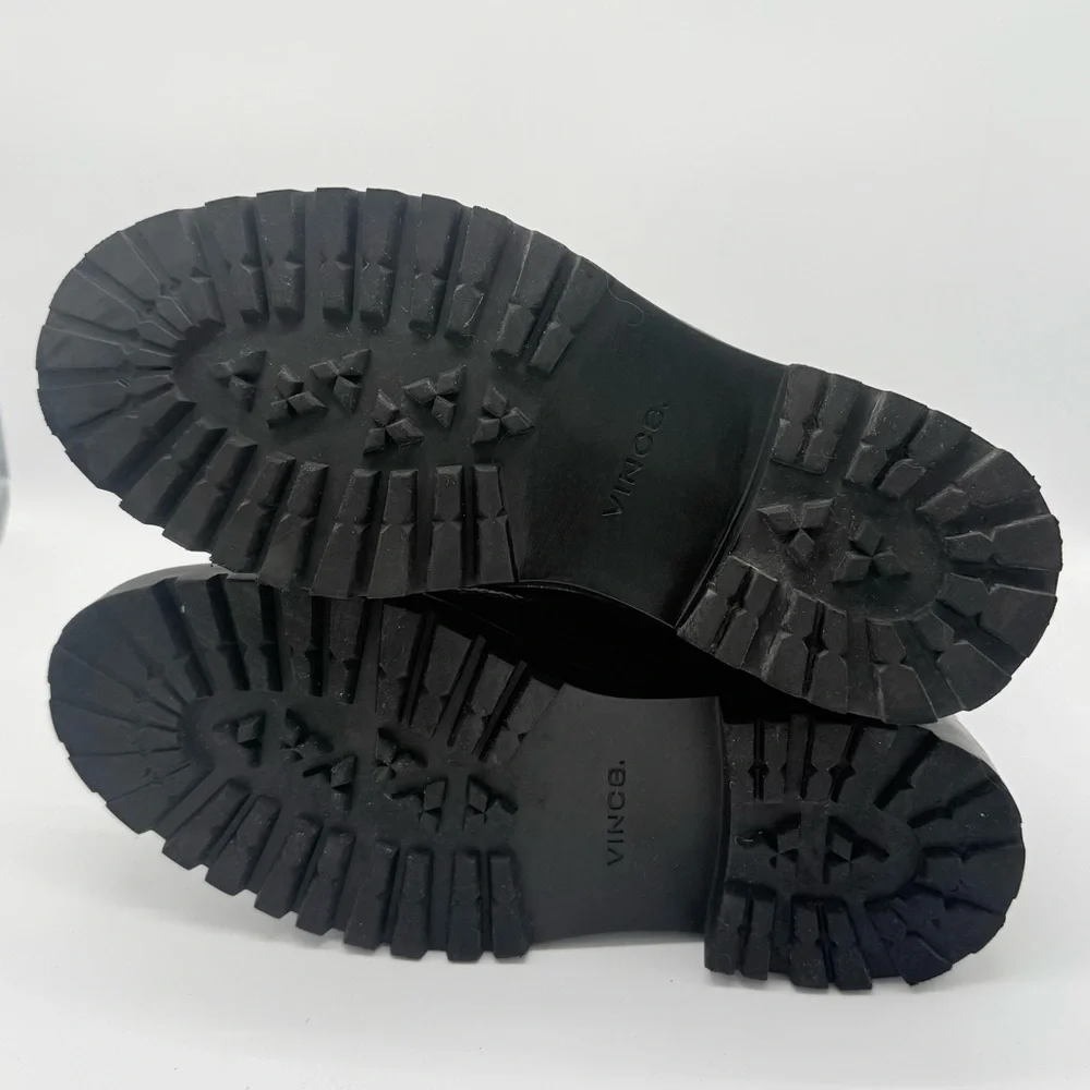Vince Men's Dominic Black Combat Boots - Picture 11 of 16